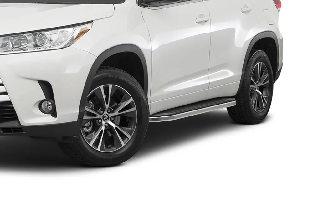Порог-площадка "Premium" A180ALP + комплект крепежа, RIVAL, Toyota Highlander 2014-2017-