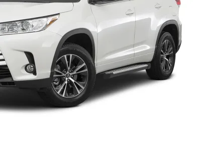 Порог-площадка "Bmw-Style" D180AL + комплект крепежа, RIVAL, Toyota Highlander 2014-2017-