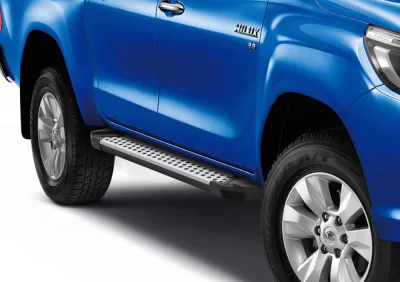 Порог-площадка "Bmw-Style" D193AL + комплект крепежа, RIVAL, Toyota Hilux 2015-