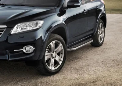 Порог-площадка "Premium" A160ALP + комплект крепежа, RIVAL, Toyota Rav 4 2006-2010-2013