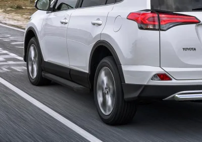 Порог-площадка "Black" F173ALB + комплект крепежа, RIVAL, Toyota Rav 4 2015-/Toyota Rav 4 2013-2015