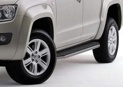 Порог-площадка "Premium" A193ALP + комплект крепежа, RIVAL, Volkswagen Amarok 2010-2016