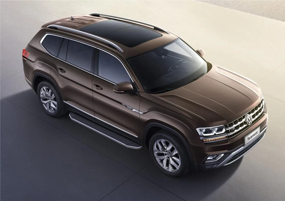 Порог-площадка "Premium" A193ALP + комплект крепежа, RIVAL, Volkswagen Teramont 2018-