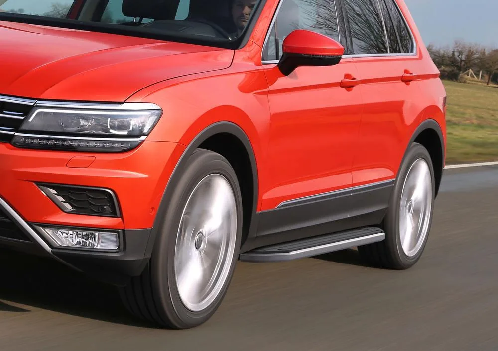 Порог-площадка "Premium" A173ALP + комплект крепежа, RIVAL, Volkswagen Tiguan 2017-