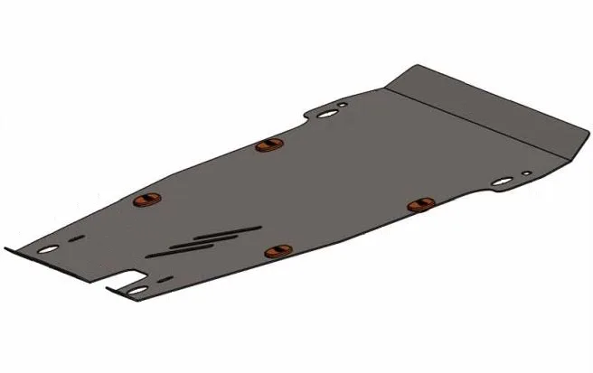 ALF0952st Защита картера и КПП Honda Odyssey (2003-2008) V-2,4 (сталь 2мм) Альфеко