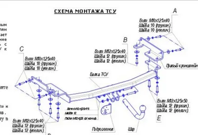 ТСУ 4365-А  Nissan Murano II (Z51) SUV (2007-2016) (б/электрики) Bosal