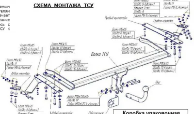 ТСУ 3068-A  Toyota Avensis II SW (2003-2009) (б/электрики) Bosal