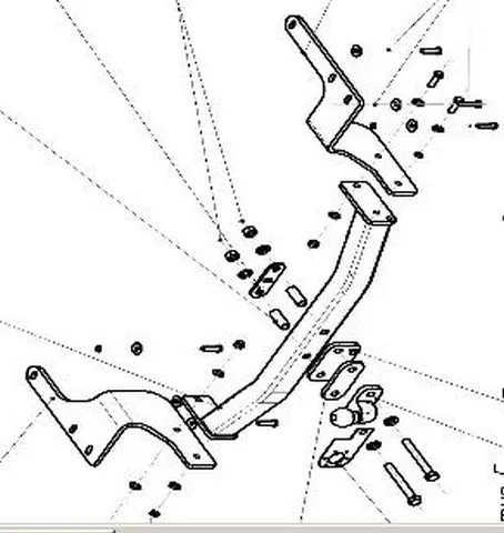 ТСУ 3074-F  Toyota Highlander (XU40) SUV (2007-2013) (б/электрики) Bosal