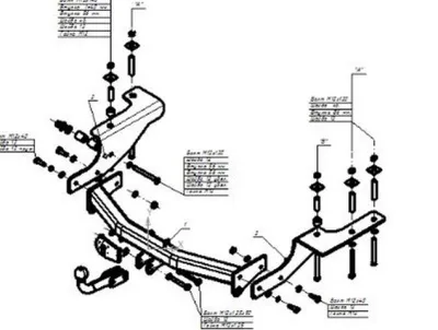 ТСУ 3307-А  Great Wall Hover H3 (2009-2016)/H5 (2011-2016) /Haval H5 (2020-2021) (б/электрики) Bosal