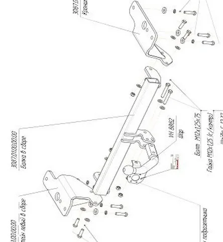 ТСУ 3087-А  Toyota Corolla (E150-E180) Sd (2006-2019) (б/электрики) Bosal