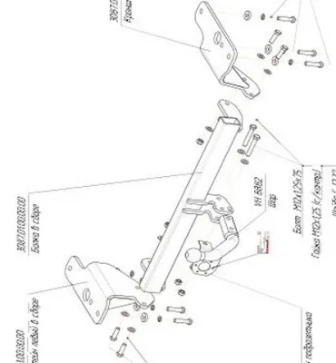 ТСУ 3087-А  Toyota Corolla (E150-E180) Sd (2006-2019) (б/электрики) Bosal