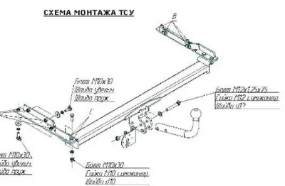 ТСУ 4355-А  Nissan Note minivan (2005-2013) (б/электрики) Bosal