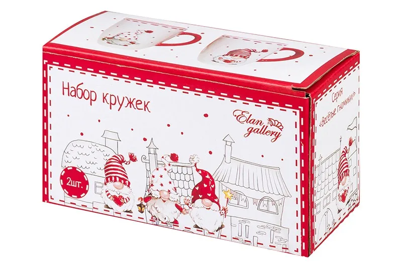 Набор 2 кружек "Весёлые гномики" 11,5*8,2*10 см, 340 мл - каждая 540607