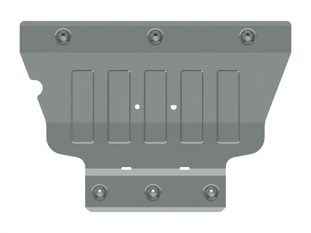 Защита картера и КПП Audi A3 (2012-2020) V-1.2TSI; 1,4 TSI АТ (CVT) /Seat Leon Referance (2013-2020) V-1.2 TSI  МТ, АТ /Skoda Octavia A7 (RS) (A7) (2013-) V-1,4 МТ; 1,4 TSI МТ; 1,6 MPI  МТ; 1,8 TSI  МТ; 1,8 TSI DSG /2,0 DSG /VW Golf VII (5G) (2013-) V-1.2