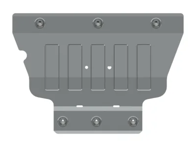Защита картера и КПП Audi A3 (2012-2020) V-1.2TSI; 1,4 TSI АТ (CVT) /Seat Leon Referance (2013-2020) V-1.2 TSI  МТ, АТ /Skoda Octavia A7 (RS) (A7) (2013-) V-1,4 МТ; 1,4 TSI МТ; 1,6 MPI  МТ; 1,8 TSI  МТ; 1,8 TSI DSG /2,0 DSG /VW Golf VII (5G) (2013-) V-1.2