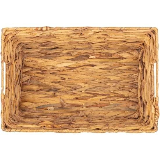 Корзинка плетеная 30*20*15 см с ручками 240239