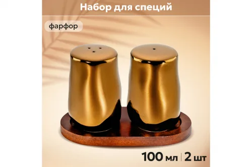 Набор для специй 2 предмета "Бронза" 540908