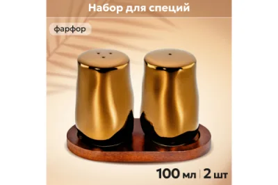 Набор для специй 2 предмета "Бронза" 540908