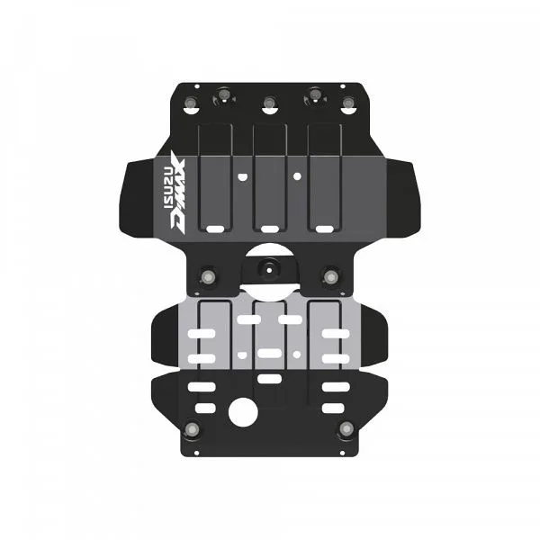 Защита картера Isuzu D-MAX с вырезом (2012-) V-2.5TD MT штамп. (Шериф)