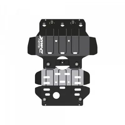 Защита картера Isuzu D-MAX с вырезом (2012-) V-2.5TD MT штамп. (Шериф)