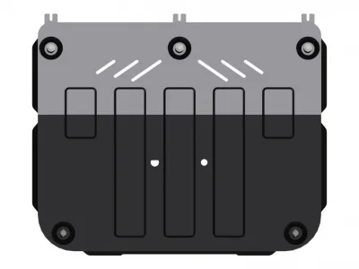 Защита картера и КПП Chery Arrizo 7 (2014-) V-1.6 MT (Шериф)