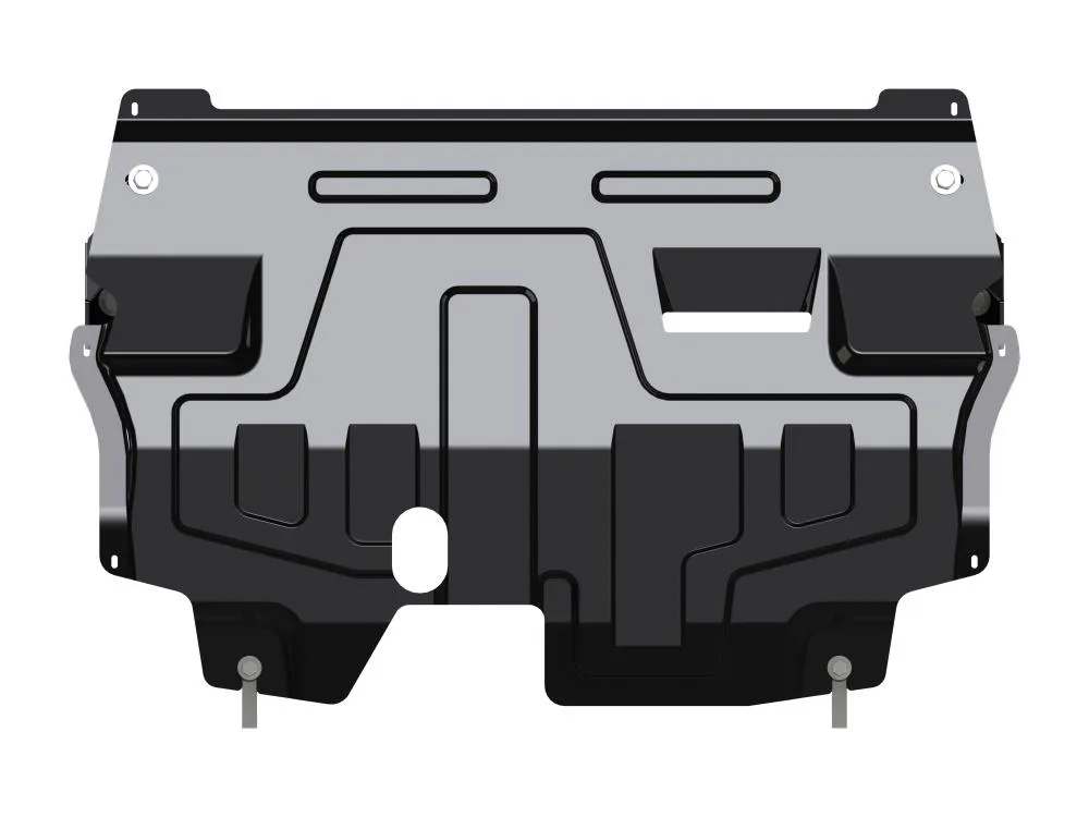 Защита картера и КПП Audi A1 (2010-2018) V-1,2; 1,4; 1,6 /Skoda Fabia (6Y) (2000-2007) V-1.2; 1.2TSI; 1.4; 1.4 TSI; 1.6. AT; MT /Fabia (RS, Scout, Combi) (5J5 WAG) (2007-2014) V-1.2; 1.2TSI; 1.4; 1.4 TSI; 1.6. AT; MT /Rapid (2014-2020-) V-1,6 MT/АТ /Rooms