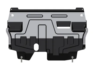 Защита картера и КПП Audi A1 (2010-2018) V-1,2; 1,4; 1,6 /Skoda Fabia (6Y) (2000-2007) V-1.2; 1.2TSI; 1.4; 1.4 TSI; 1.6. AT; MT /Fabia (RS, Scout, Combi) (5J5 WAG) (2007-2014) V-1.2; 1.2TSI; 1.4; 1.4 TSI; 1.6. AT; MT /Rapid (2014-2020-) V-1,6 MT/АТ /Rooms