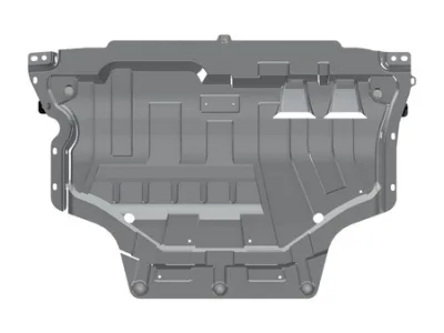 Защита картера и КПП Audi А3 (2012-2020) V-1.2TSI; 1,4 TSI АТ (CVT) /A3 (8Y) (2021-) V-1.4TSI /Ford Transit Connect Hybrid (2025-) V-1.5 AT FrontWD /Skoda Karoq (2018-) V-1.4; 1.8; 2,0 TDI FWD. AWD /Octavia A7 (RS) (A7) (2013-) V-1,4 МТ; 1,4 TSI МТ; 1,6 M
