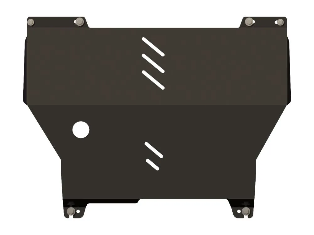 Защита картера и КПП PEUGEOT Bipper  (2008-2018) V-1,4 TDI/FIAT Fiorino (2008-2013) V-1,4D;1,9D/CITROEN Nemo (2008-) V-1,4D;1,4D (сталь 2мм) Шериф
