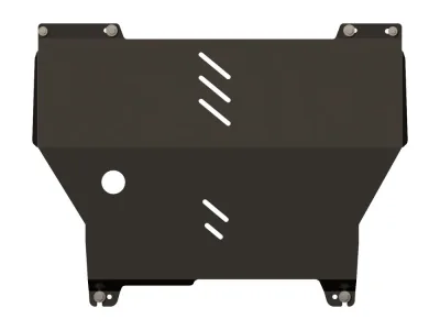 Защита картера и КПП PEUGEOT Bipper  (2008-2018) V-1,4 TDI/FIAT Fiorino (2008-2013) V-1,4D;1,9D/CITROEN Nemo (2008-) V-1,4D;1,4D (сталь 2мм) Шериф