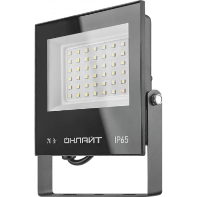 Прожектор светодиодный ДО-70w 6500К 5600Лм IP65 Онлайт OFL-03-70-6.5K-BL-IP65-LED 90499