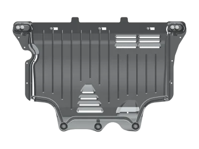 Защита картера и КПП Volkswagen Tiguan (2017-) V - 1,4; 2,0 MT/АТ; 2,0TD АТ 4WD/Karoq, V - 1.4 (150л.с.); полный привод/Kodiaq (2017-) V - 1,4TSI: 2,0 TSI: 2.0TDI/Taos,(2021-)V-1,4TSI: 2,0 TSI/Ауди Q3 (2019-) V-1,4 AT FWD (АМг 3мм) (АЛЮМИНИЙ) Шериф