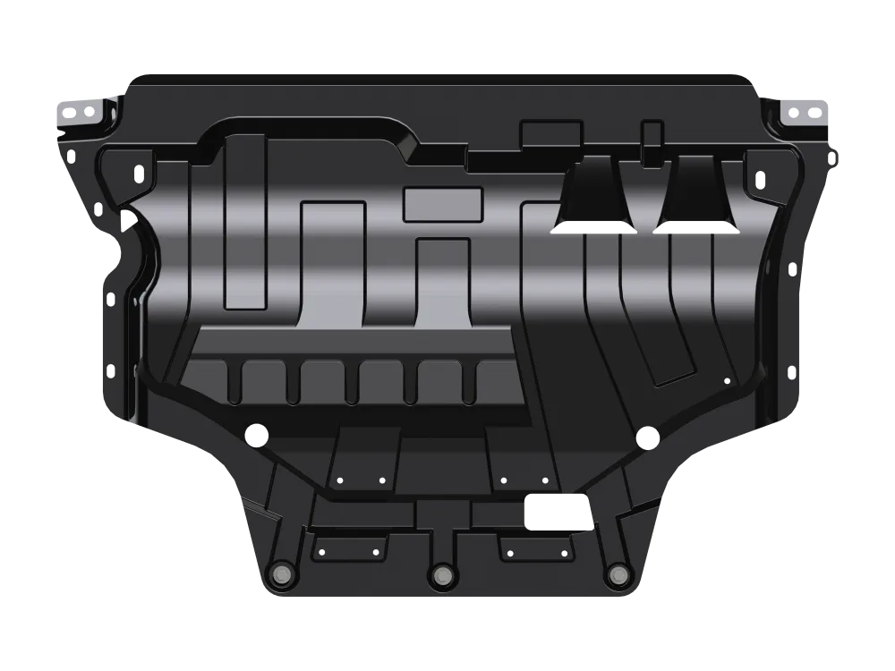 Защита картера и КПП Volkswagen Tiguan (2017-) V-1,4; 2,0 MT/АТ; 2,0TD АТ 4WD/Kodiaq (2017-) V-1,4TSI: 2,0 TSI: 2.0TDI (сталь 1.8мм) Шериф