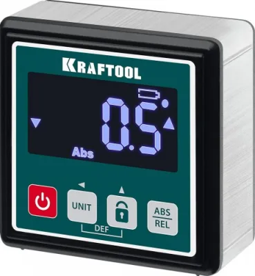 Уровень (уклономер) электронный KRAFTOOL KOMPAKT 4*90°, магнитный, 4 кнопки 34687