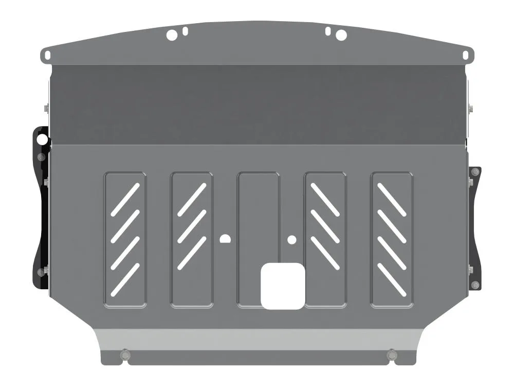 Защита картера и КПП Kia Soul (2014-2019) V-1.6 AT (АМг 4мм) (АЛЮМИНИЙ) Шериф
