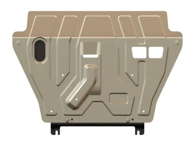 Защита картера и КПП Toyota RAV 4 (2005-2012-2015-) V-2.0 АТ; 2.0 МТ;2,2 (АМг 3мм) (АЛЮМИНИЙ) Шериф