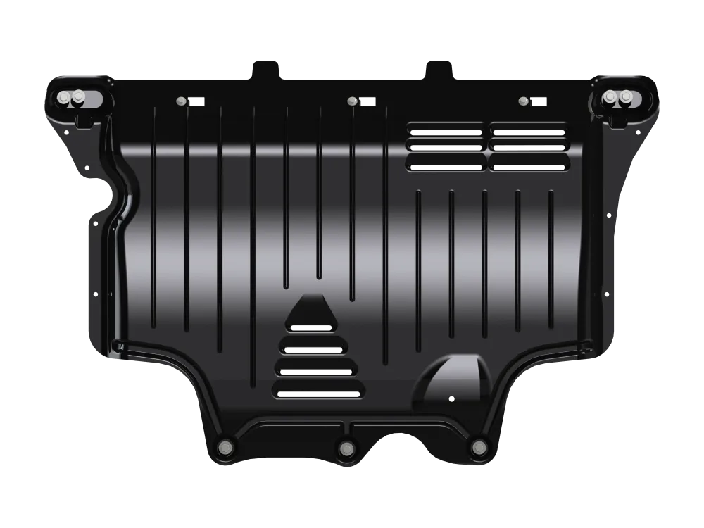 Защита картера и КПП Volkswagen Tiguan (2017-) V - 1,4; 2,0 MT/АТ; 2,0TD АТ 4WD/Karoq, V - 1.4 (150л.с.); полный привод/Kodiaq (2017-) V - 1,4TSI: 2,0 TSI: 2.0TDI/Taos,(2021-)V-1,4TSI: 2,0 TSI/Ауди Q3 (2019-) V-1,4 AT FWD  Шериф