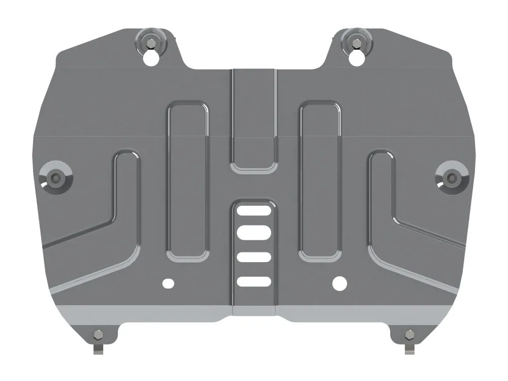 Защита картера и КПП Toyota Camry (2018-) V-2,0 AT FWD; 2,5 AT FWD; 3,5 AT FWD/Lexus ES200 (2018-) V2,0 АТ FWD/ES250 (2018-) V-2,5 АТ FWD/ES350 F-Sport (2018-) V-3,5 АТ FWD (АМг 3мм) (Шериф)