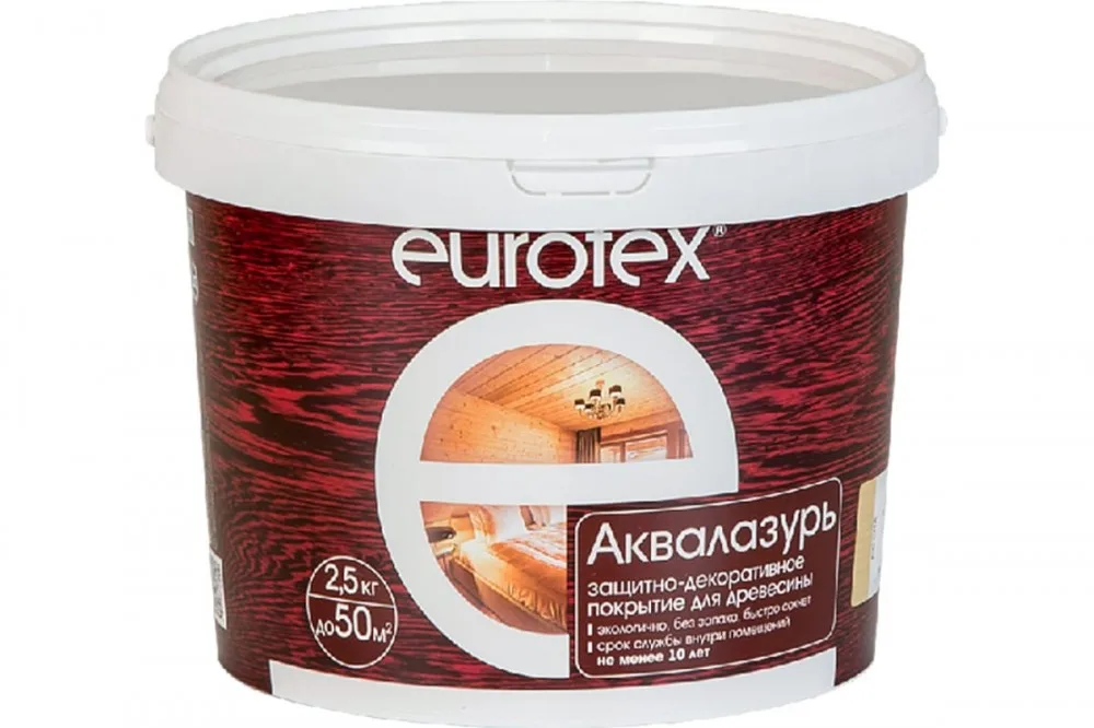 Деревозащитное средство Eurotex 2,5кг бесцветный