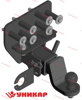 Тягово-сцепное устройство Toyota Land Cruiser 200, Lexus LX 450, 570 штатное место (2007-) тип шара Е (б/электрики) УНИКАР