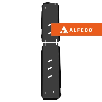 ALF5626st Ззащита топливопровода (2 части) JAC GS6 (2022-) V-все (сталь 2мм) Альфеко