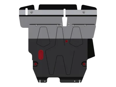 Защита картера и КПП  Mitsubishi Outlander (2003-2006) V-2,0; 2,4 / Mitsubishi Airtrek (2001-2008) V-2,0; 2,4 (сталь 2мм) Шериф