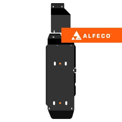 ALF5632st Защита топливного бака (2 части) Jac T9 (2024-) V-2.0 4WD (сталь 2мм) Альфеко