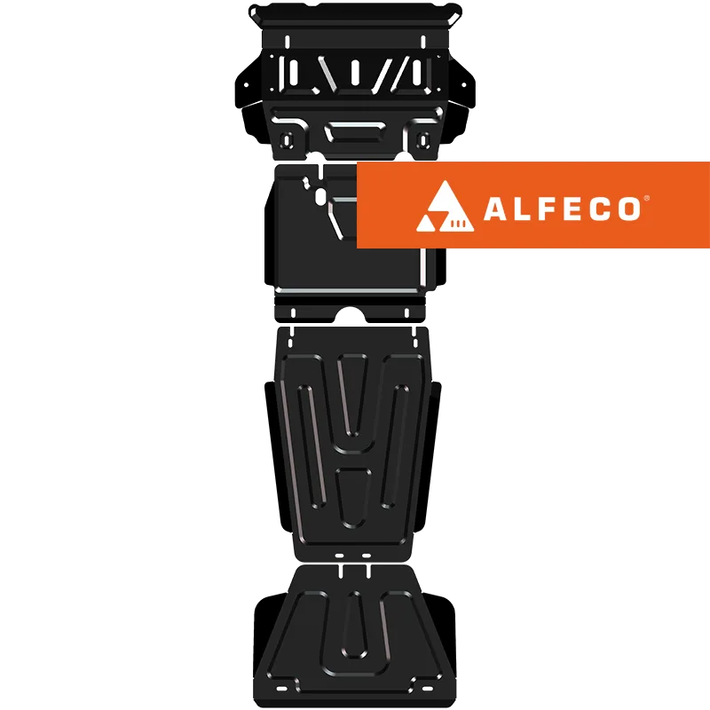 ALF5624st Защита картера, КПП, радиатора, РК  Jac T8 PRO (2024-) V-все 4 части (сталь 2мм) Альфеко