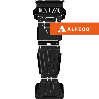 ALF5624st Защита картера, КПП, радиатора, РК  Jac T8 PRO (2024-) V-все 4 части (сталь 2мм) Альфеко