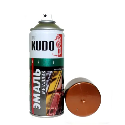 Эмаль KUDO аэроз металлик 1027 хром 520мл