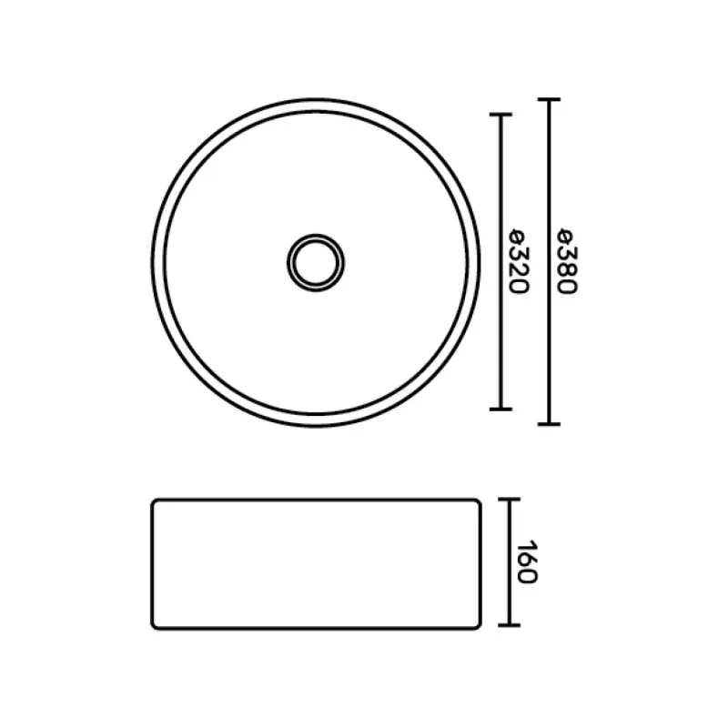Мойка накладная FABIA PROFI, круглая, ЭКСКЛЮЗИВ, ГРАФИТ 383812G