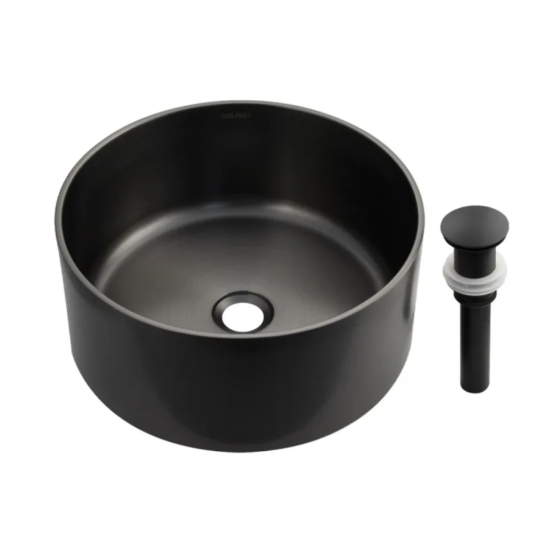 Мойка накладная FABIA PROFI, круглая, ЭКСКЛЮЗИВ, ГРАФИТ 383812G