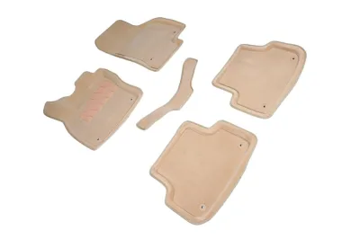 Ковры салонные текстильные 3D Audi A3 12- бежевый Синтекс