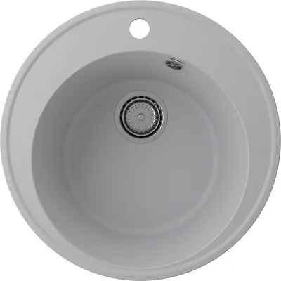 Мойка ULGRAN Quartz Nora 485-04 круглая платина